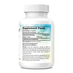 Storage and handling instructions for Dr. Clark Pepsin Supplement