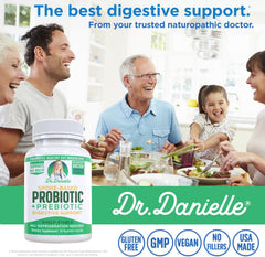 Packaging showing shelf-stable probiotic benefits