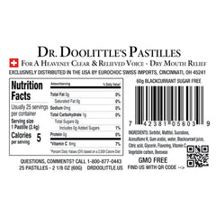 Blackcurrant-flavored pastilles