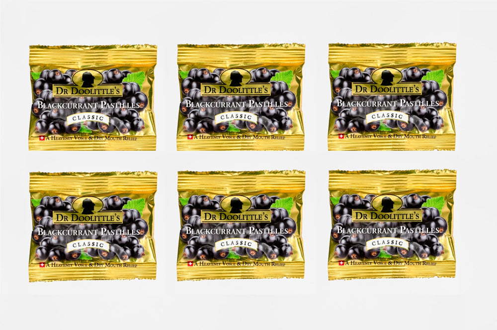 Dr. Doolittle's Blackcurrant Pastilles Travel Size 6-Pack front