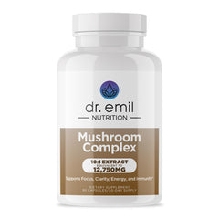 Dr. Emil Nutrition 10 Mushroom supplement bottle front view
