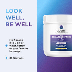 Biotin included for hair, skin and nails with collagen powder