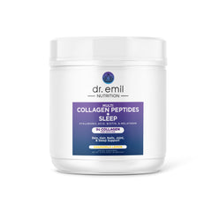 Hero image of DR. EMIL NUTRITION Collagen Peptides Powder Plus Sleep Support in Chamomile Lemon flavor