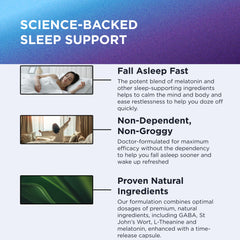 Pair of EZ Doze vegan sleep aid bottles in pack of 2