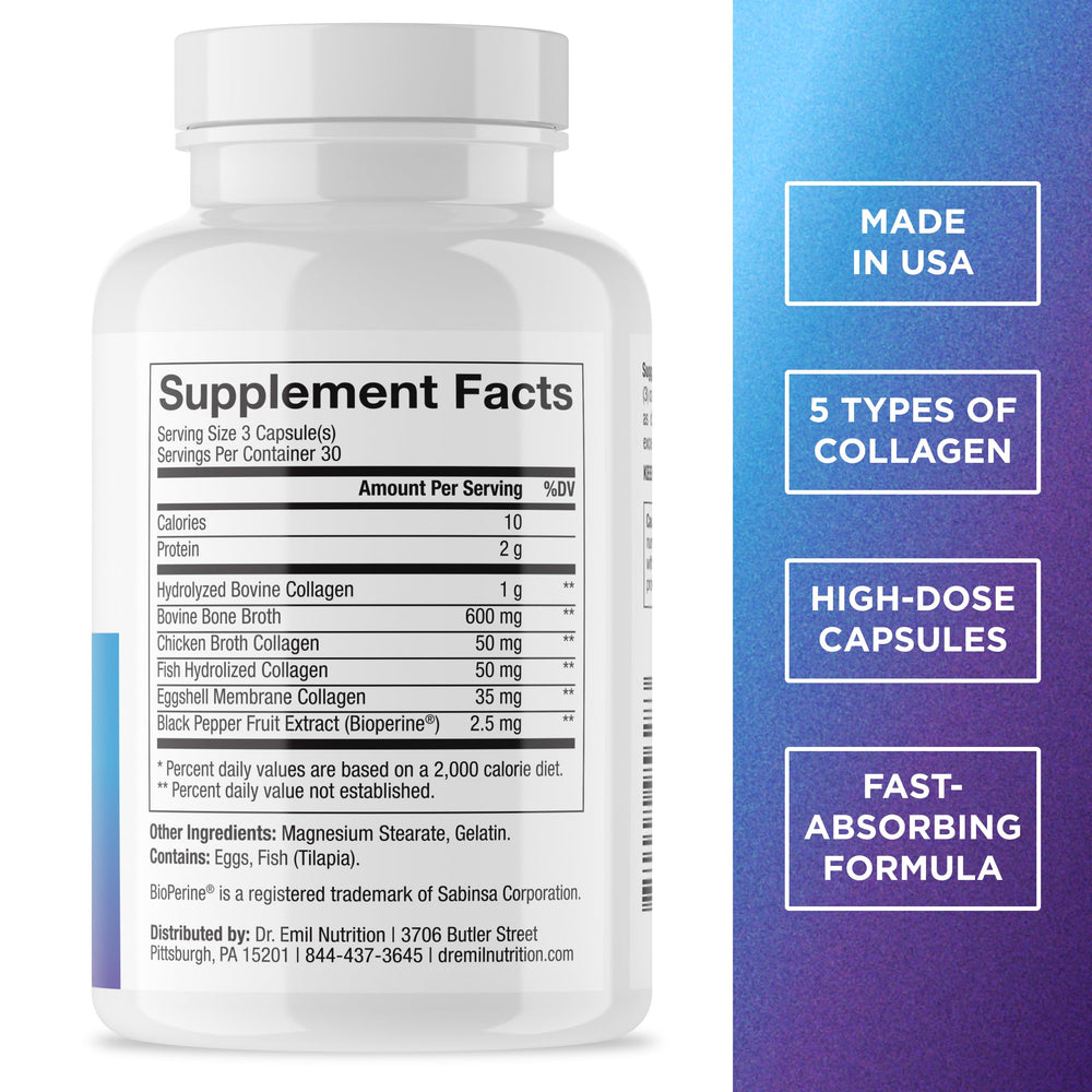 Back view of bottle showing supplement facts
