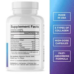 Back view of bottle showing supplement facts