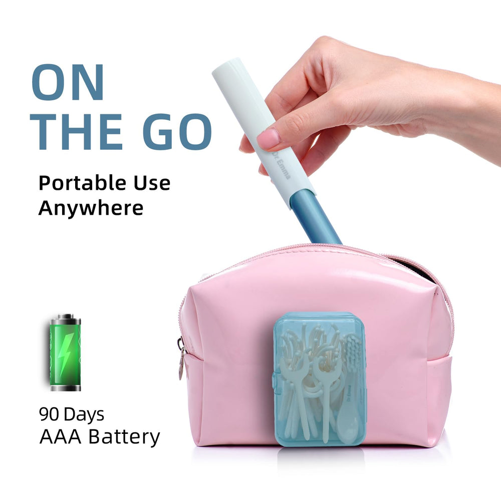 Travel kit and compact flossing tool Dr. Emma Babyblue