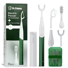 Close-up of flosser bristles
