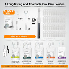 Waterproof and portable flossing device for shower or travel