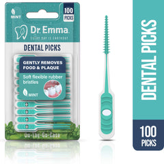 Close-up of rubberized bristles massaging gums