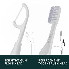 Included AAA battery for electric floss system