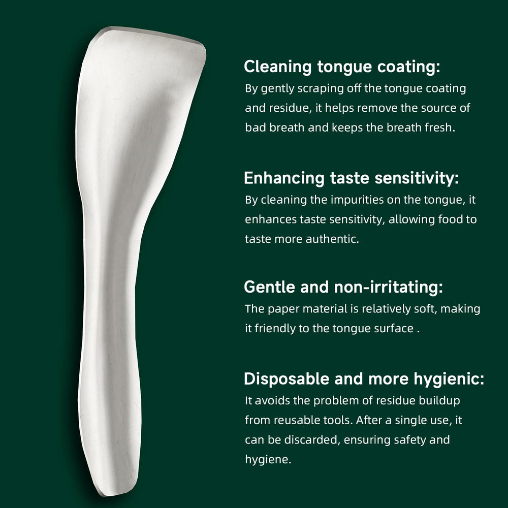 Ergonomic grip handle on the Dr. Emma tongue scraper