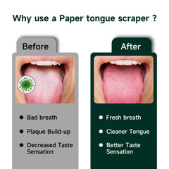 Tongue scraper promoting fresh breath and better taste