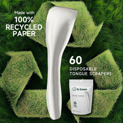 Pack of 60 disposable tongue scrapers from Dr. Emma