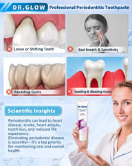 Dr. Glow toothpaste box with two tubes