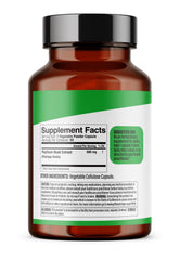 Each capsule contains 500mg psyllium fiber