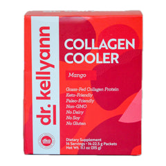 Dr. Kellyann Collagen Cooler Mango bottle front view