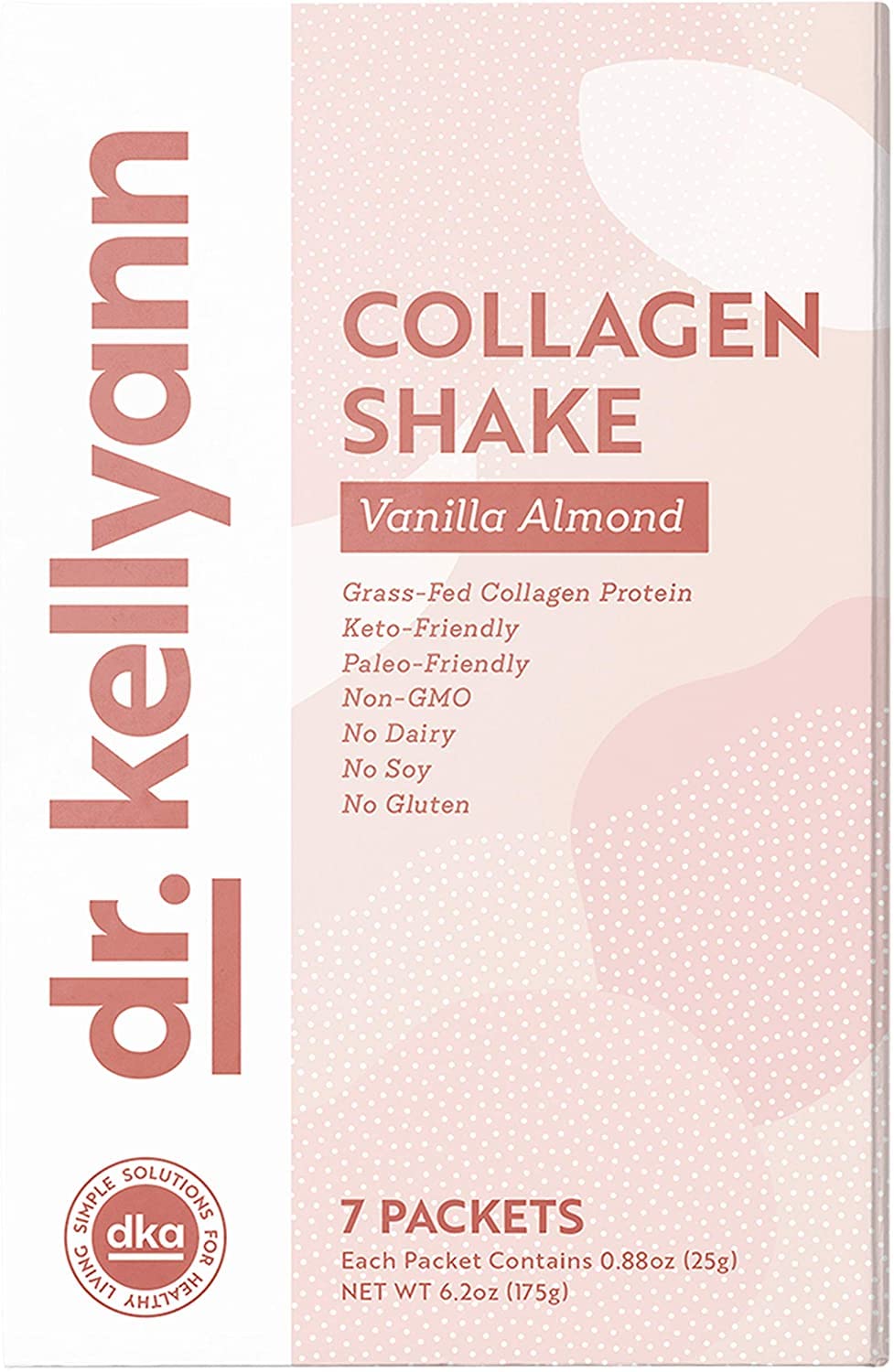 Dr. Kellyann Keto Vanilla Almond Shakes 7 servings carton