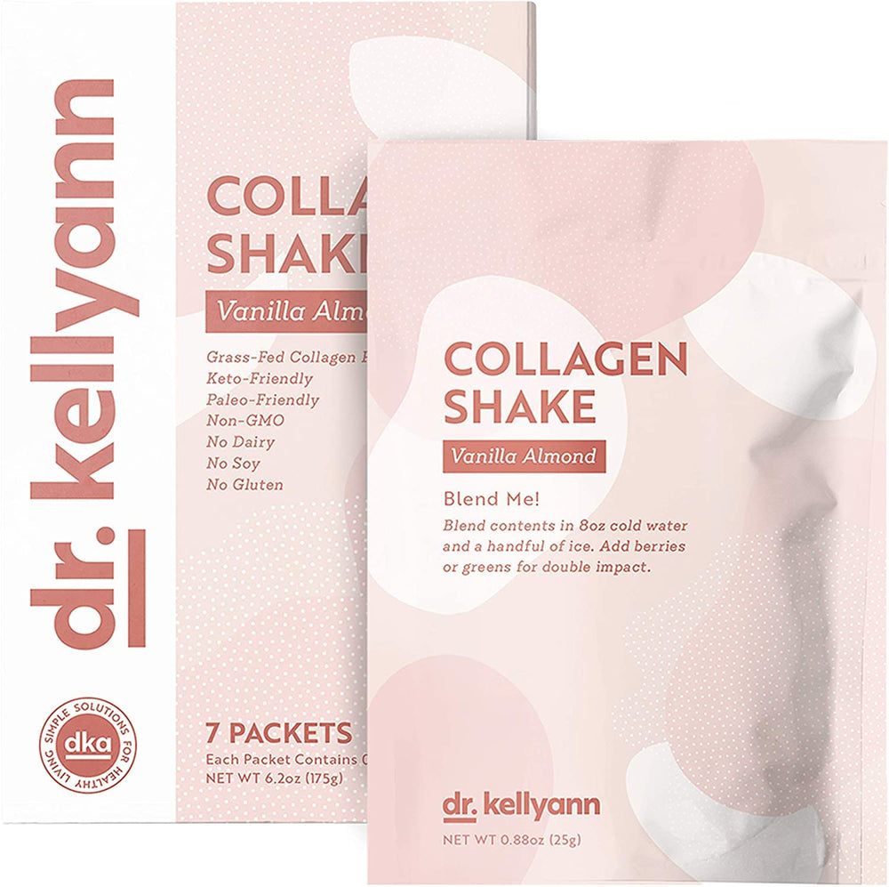 Nutrition facts panel for Dr. Kellyann Keto Vanilla Almond Shakes