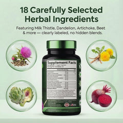 DR. MARTIN'S NUTRITION liver cleanse with artichoke and dandelion for digestion support.