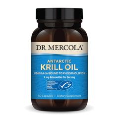 Dr. Mercola Antarctic Krill Oil bottle, 1000 mg, 60 capsules