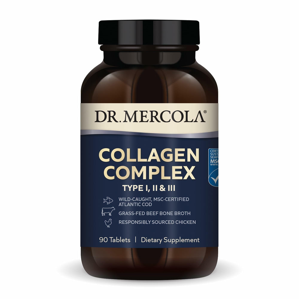Dr Mercola Collagen Complex bottle front - 90 tablets hero image