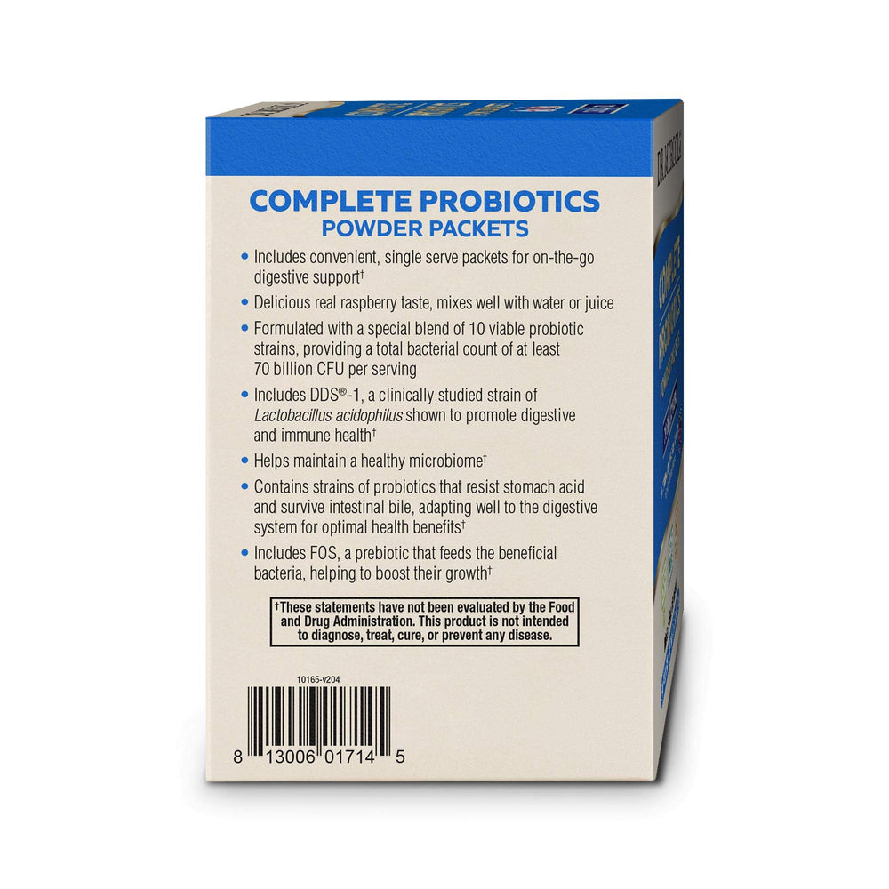 Probiotic powder dissolving in water to demonstrate fast absorption