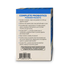 Probiotic powder dissolving in water to demonstrate fast absorption