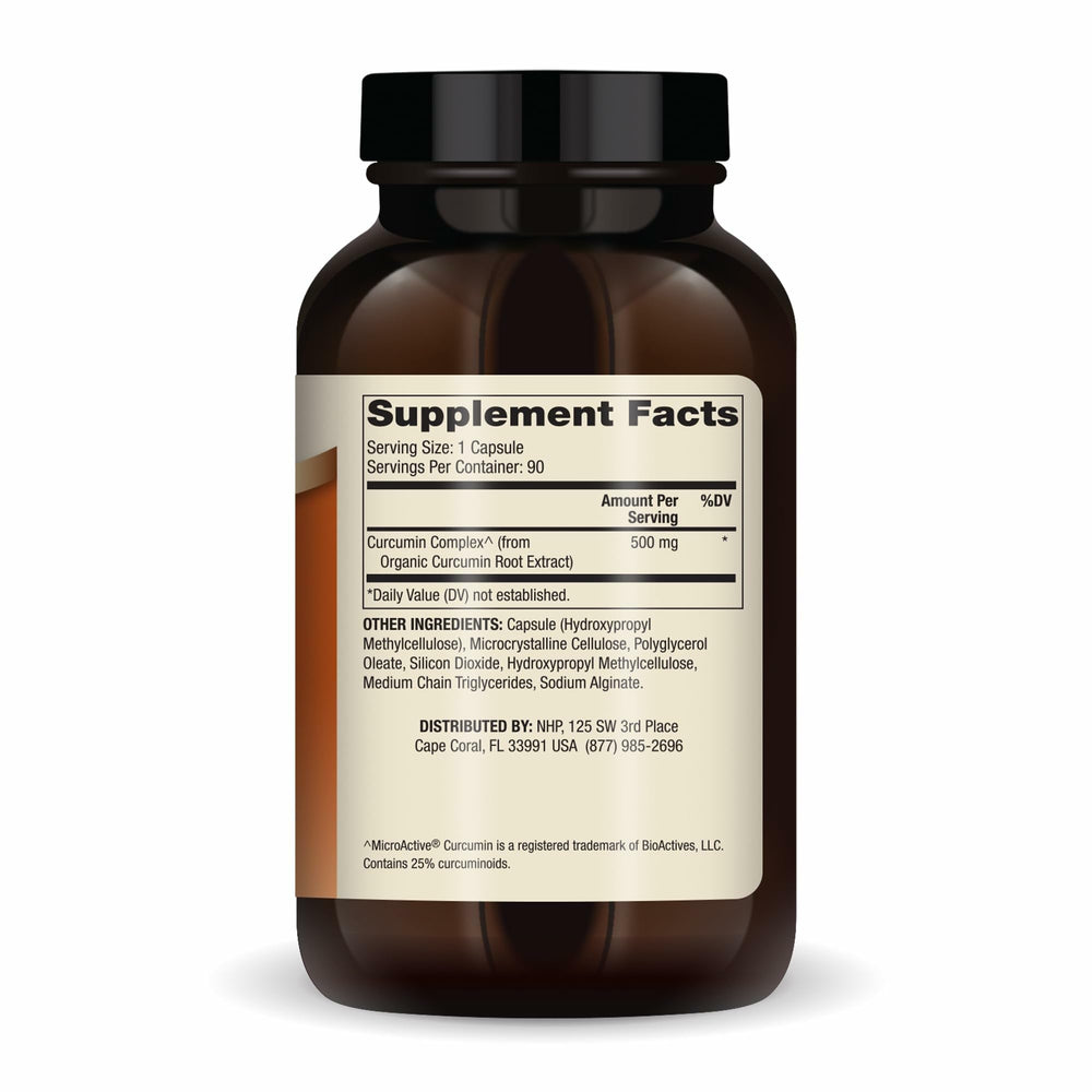 Curcumin Advanced capsules inside bottle