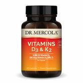 Dr. Mercola D3 & K2 bottle label