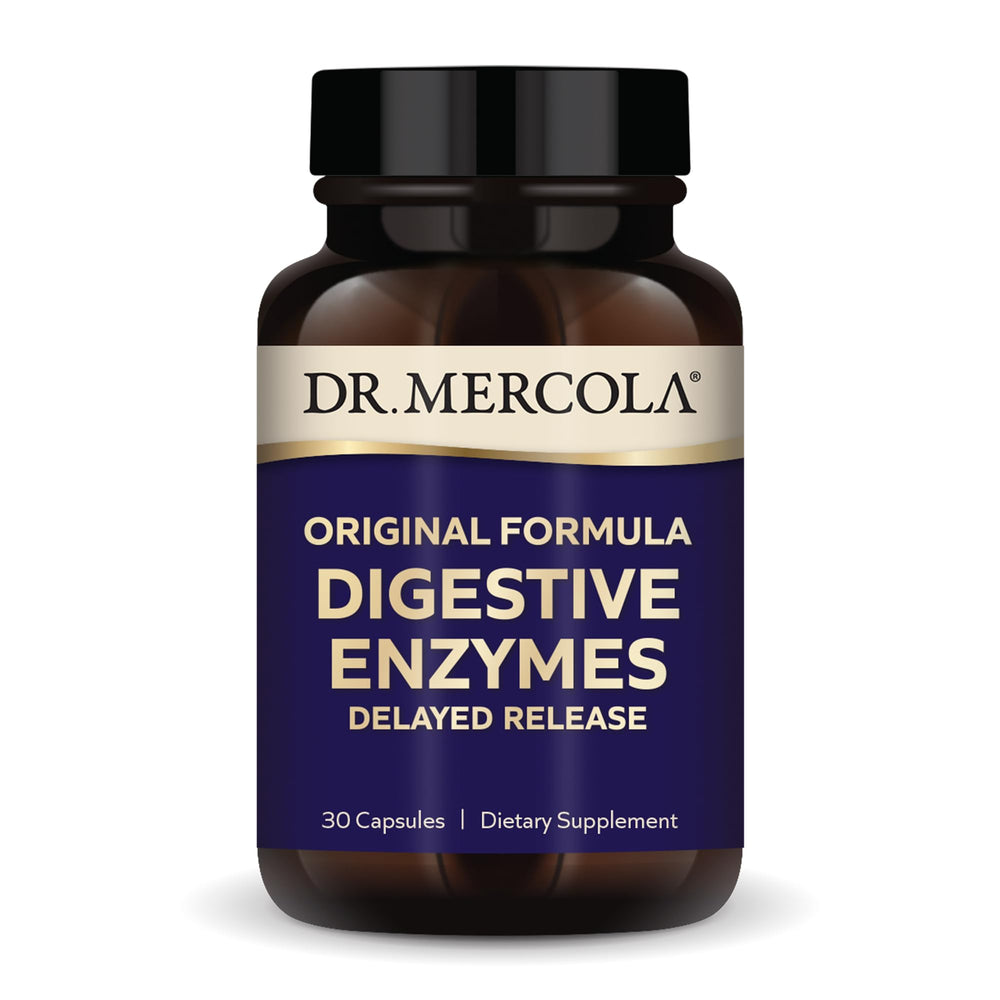 Dr Mercola Digestive Enzymes bottle front 0.5 oz