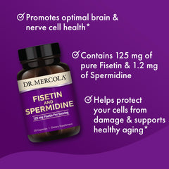 Product label of Dr. Mercola Fisetin and Spermidine