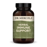 Dr. Mercola Herbal Immune Support bottle and capsules