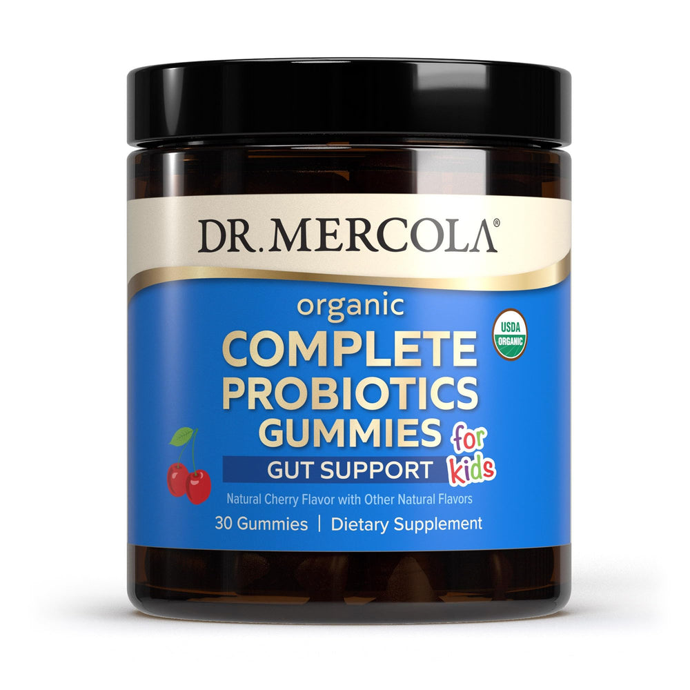 Bottle of Dr. Mercola Organic Complete Probiotics Gummies for Kids