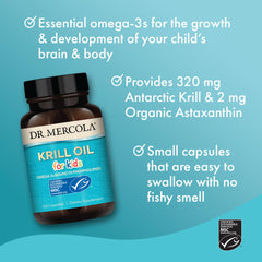 Non-GMO, Gluten-Free and Soy-Free krill oil for kids