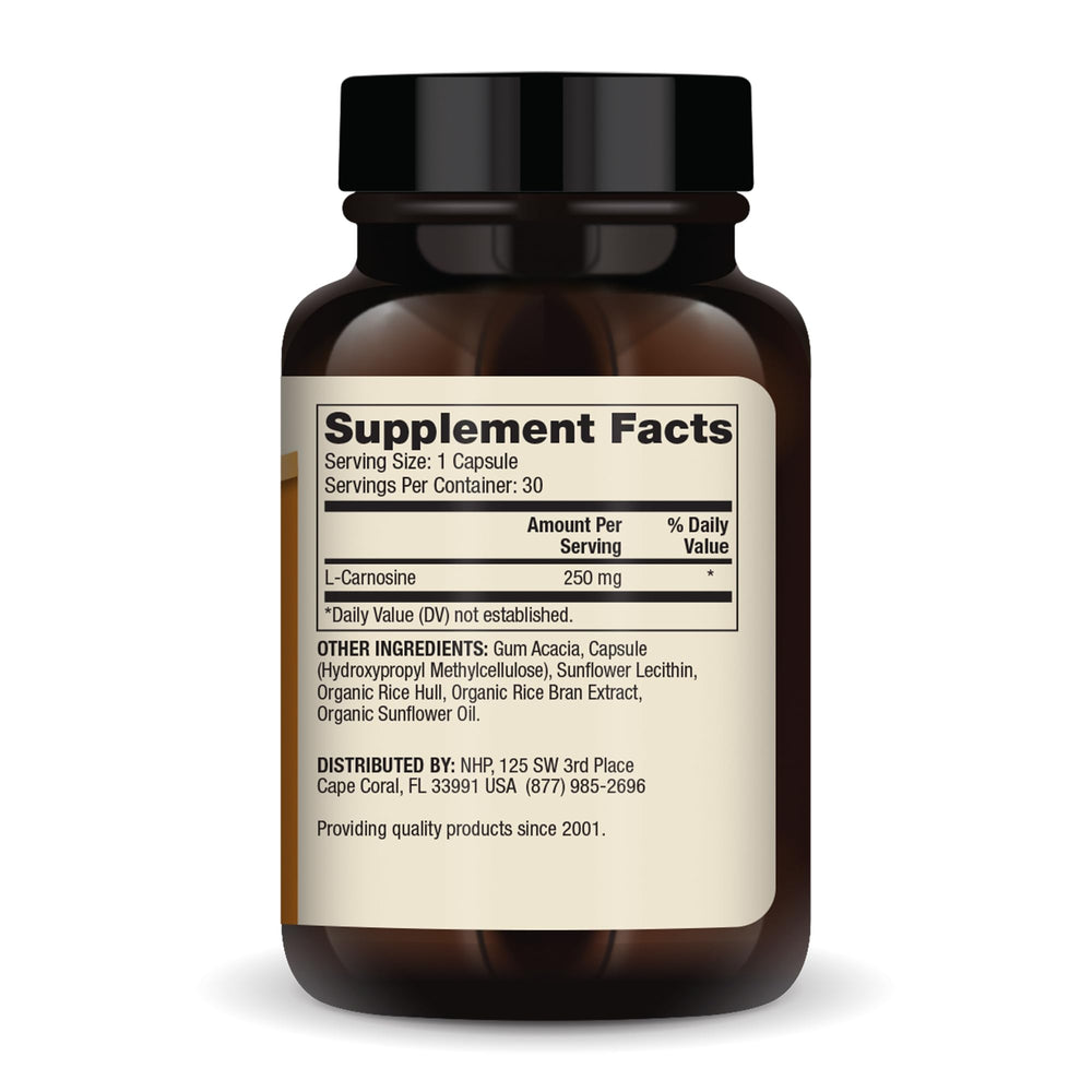 Close-up of Liposomal Carnosine capsules
