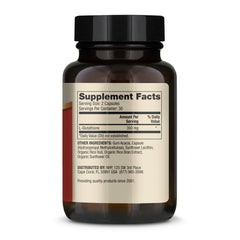 Close-up of packaging showing 350 mg per serving and liposomal technology
