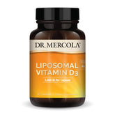 Front view of Dr. Mercola Liposomal Vitamin D3 bottle