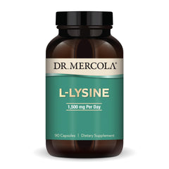 Dr. Mercola L-Lysine bottle with 90 capsules