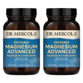 Dr. Mercola Magnesium Advanced cherry-flavored chewable bottle front