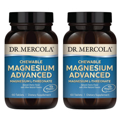 Dr. Mercola Magnesium Advanced cherry-flavored chewable bottle front