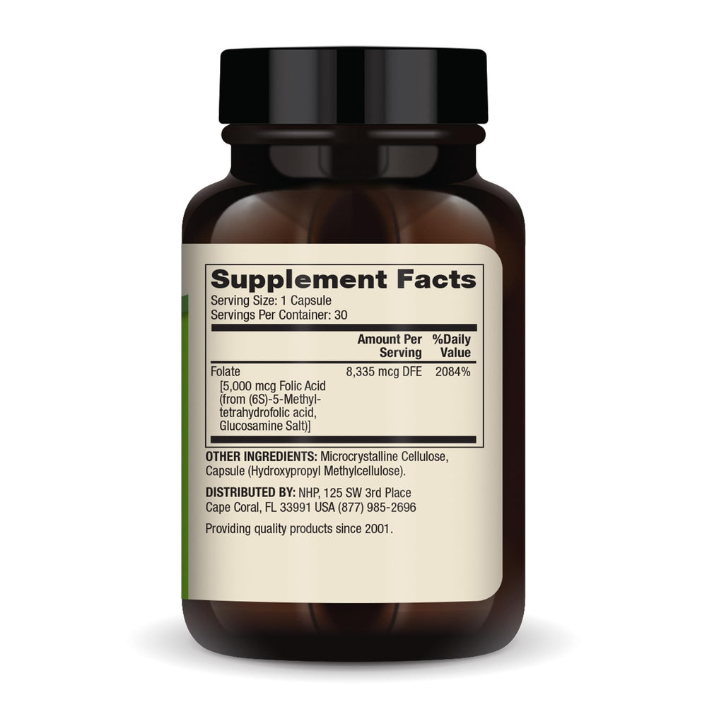 Front packaging shot of Dr. Mercola Methyl Folate 5 mg