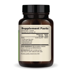 Front packaging shot of Dr. Mercola Methyl Folate 5 mg