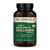 Front of Dr. Mercola Organic Bone Broth Collagen bottle