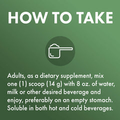 Nutrition facts panel of Dr. Mercola collagen powder