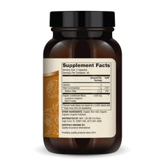 Close-up of Organic Maca gelatinized capsules