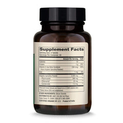 Close-up of Dr Mercola Organic Spirulina bottle
