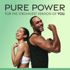 Dr. Mercola Pure Power packaging holds 30 servings for a month of workouts.