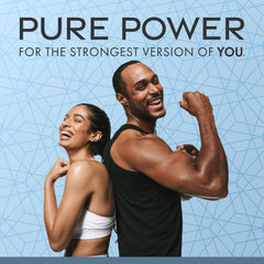 Creamy chocolate protein shake prepared with Dr. Mercola Pure Power Organic Whey Protein