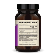 Close-up of product label showing 500 mg quercetin and high bioavailability